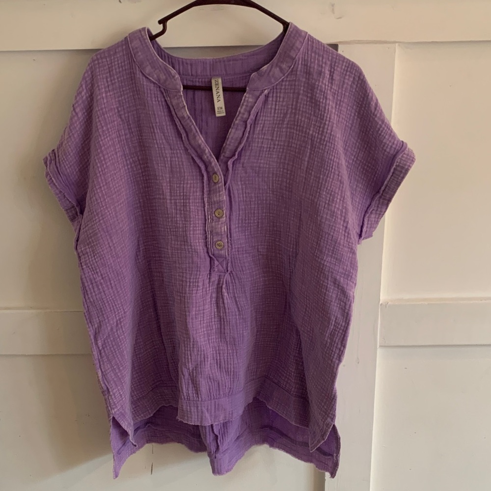 Zenana Shirt in Purple